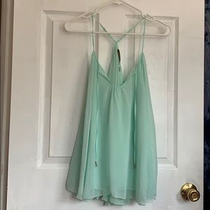 LC Lauren Conrad Flowy Tie Neck Tank Top